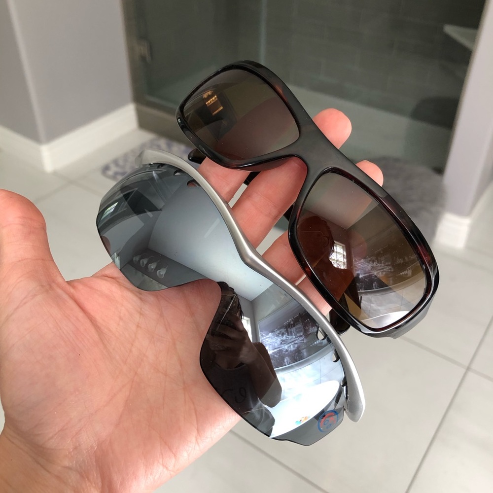 Two pairs of men’s glasses